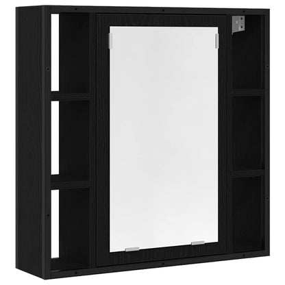 Badezimmerschrankset 4 pcs Schwarze Eiche 33 x 33 x 185.5 cm