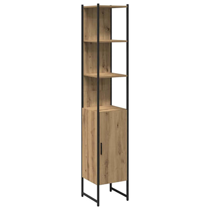 Badezimmermöbel Set mit Regal 4 pcs Braun 33 x 33 x 185.5 cm