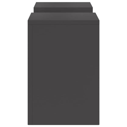 Pflanzenständer 2 pcs Schwarz 24 x 24 x 35 cm Stahl