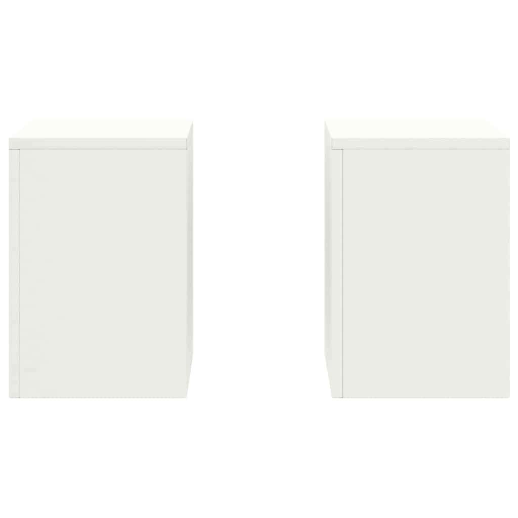 Pflanzenständer 2 pcs Weiß 24 x 24 x 35 cm Stahl