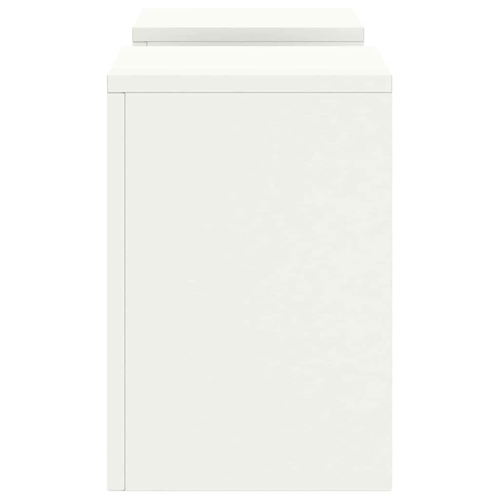Pflanzenständer 2 pcs Weiß 24 x 24 x 35 cm Stahl