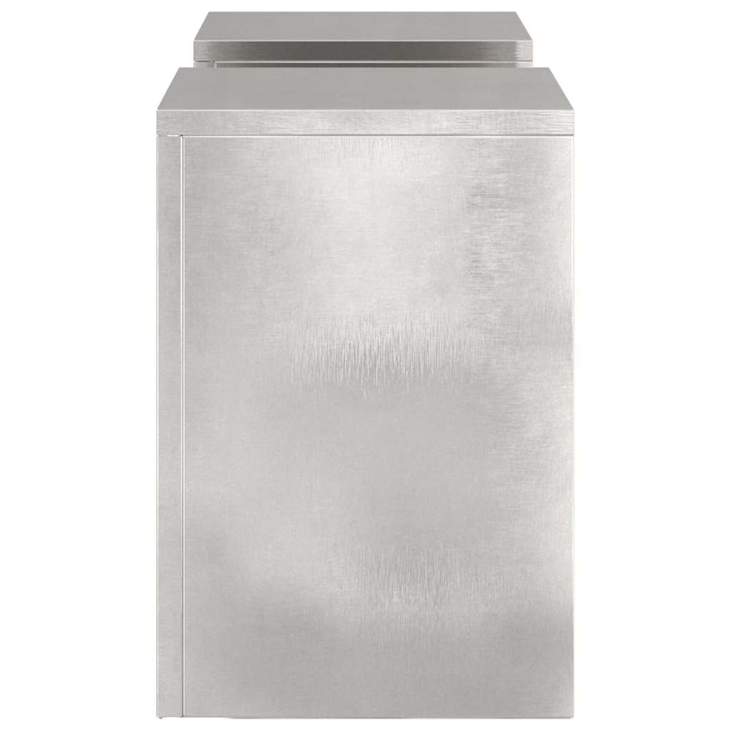 Pflanzenständer 2 pcs Silber 24 x 24 x 35 cm Edelstahl