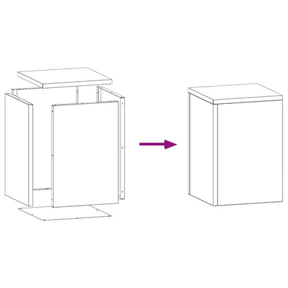 Pflanzenständer 2 pcs Rostig 24 x 24 x 35 cm