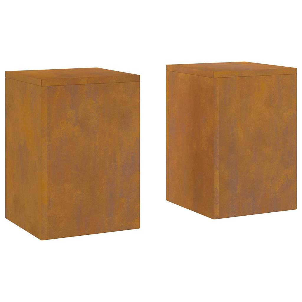 Pflanzenständer 2 pcs Rostig 24 x 24 x 35 cm