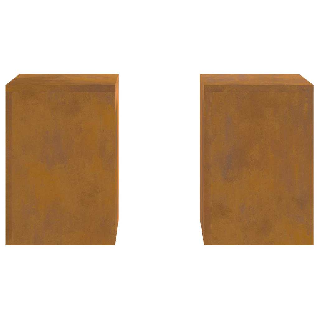 Pflanzenständer 2 pcs Rostig 24 x 24 x 35 cm