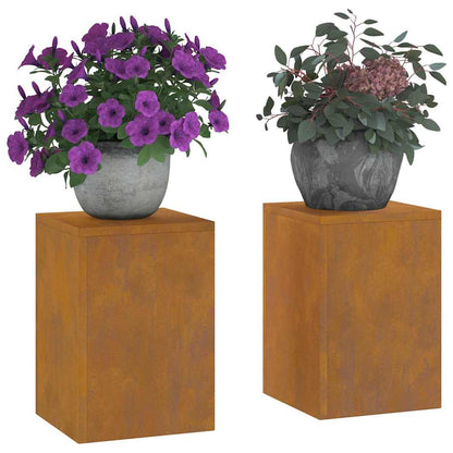 Pflanzenständer 2 pcs Rostig 24 x 24 x 35 cm