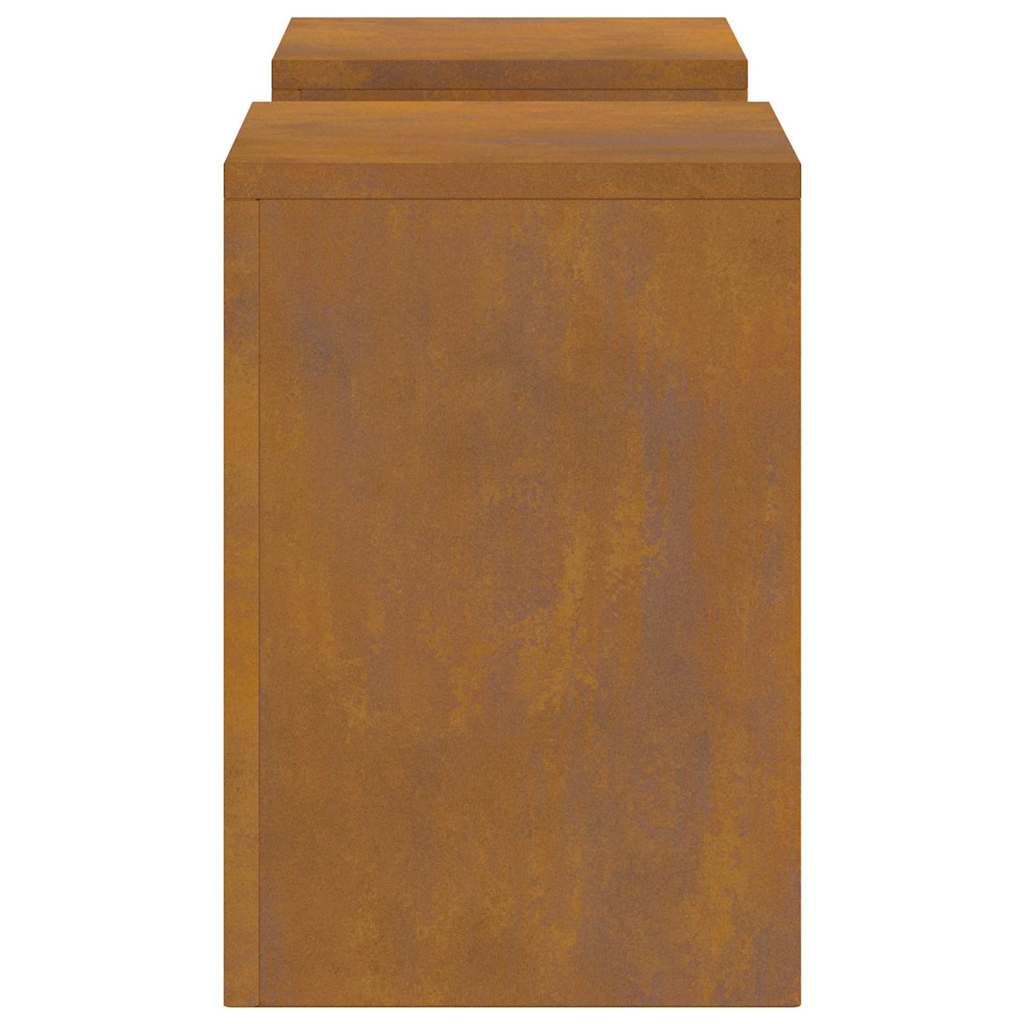 Pflanzenständer 2 pcs Rostig 24 x 24 x 35 cm
