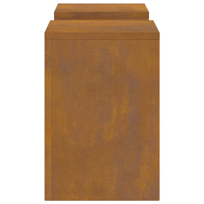 Pflanzenständer 2 pcs Rostig 24 x 24 x 35 cm
