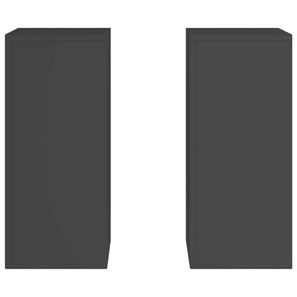 Pflanzenständer 2 pcs Schwarz 24 x 24 x 55 cm Stahl