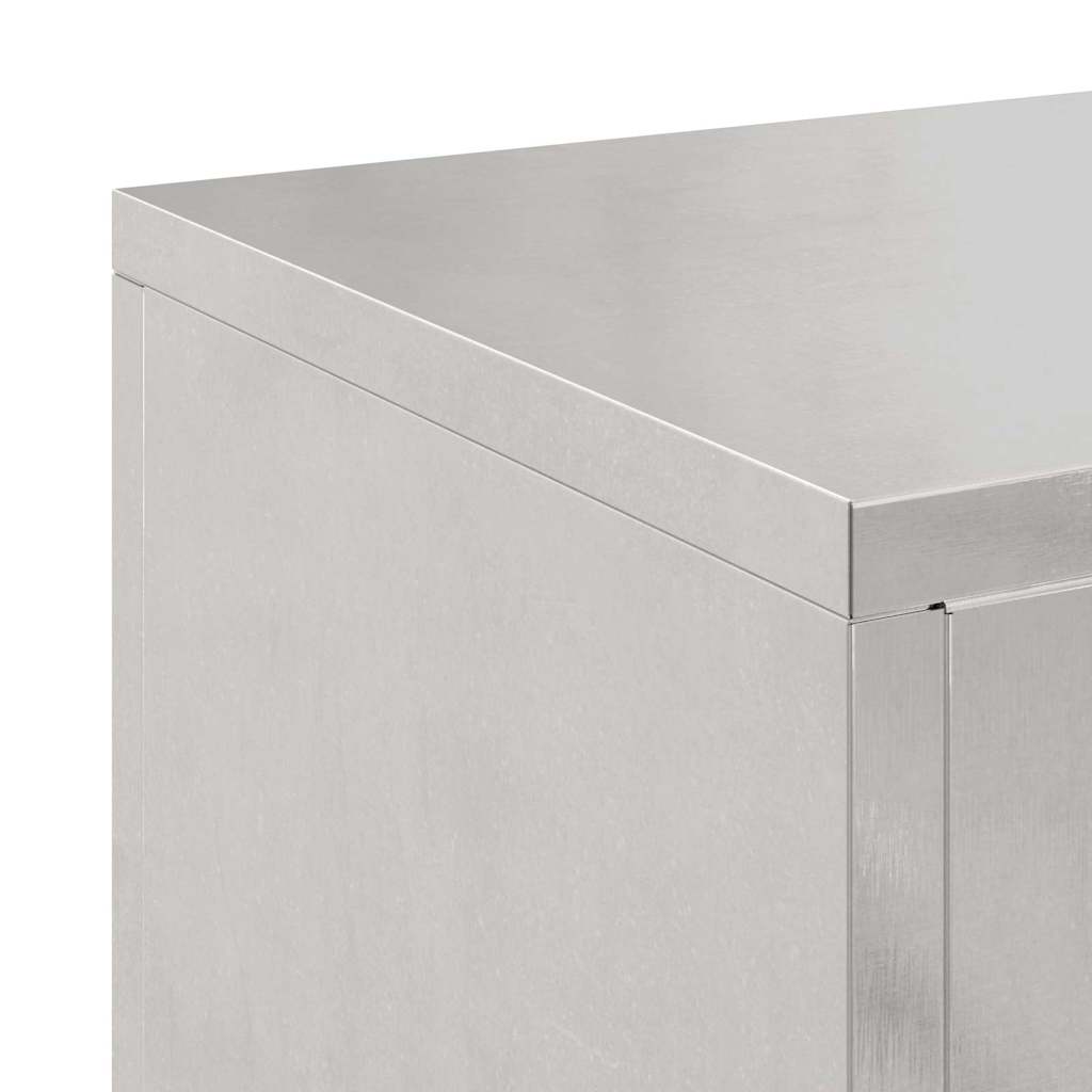 Pflanzenständer 2 pcs Silber 24 x 24 x 55 cm Edelstahl