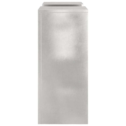 Pflanzenständer 2 pcs Silber 24 x 24 x 55 cm Edelstahl