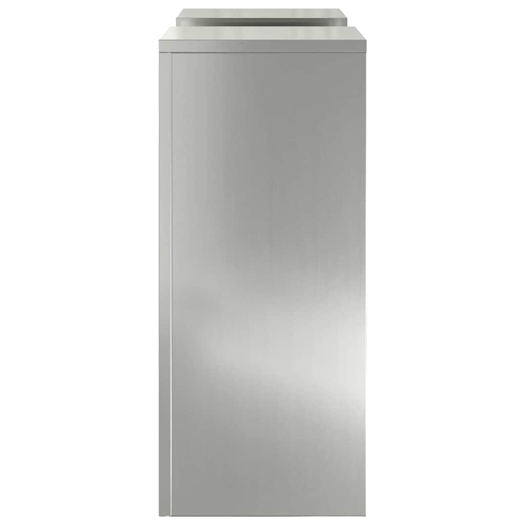 Pflanzenständer 2 pcs Silber 24 x 24 x 55 cm Verzinkter Stahl
