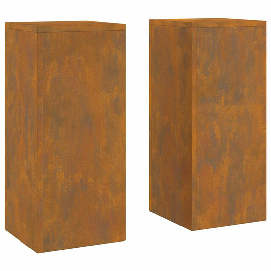 Pflanzenständer 2 pcs Rostig 24 x 24 x 55 cm
