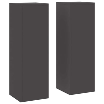 Pflanzenständer 2 pcs Schwarz 24 x 24 x 75 cm Stahl