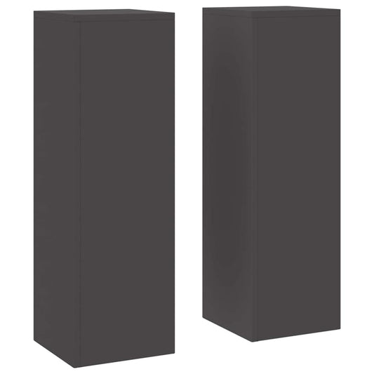 Pflanzenständer 2 pcs Schwarz 24 x 24 x 75 cm Stahl
