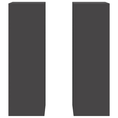 Pflanzenständer 2 pcs Schwarz 24 x 24 x 75 cm Stahl