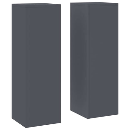 Pflanzenständer 2 pcs Anthrazit 24 x 24 x 75 cm Stahl