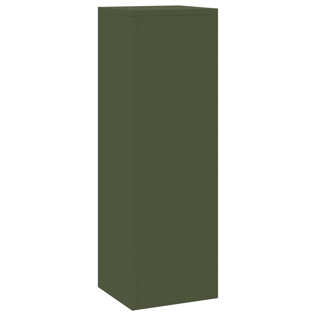 Pflanzenständer 2 pcs Olivgrün 24 x 24 x 75 cm Stahl