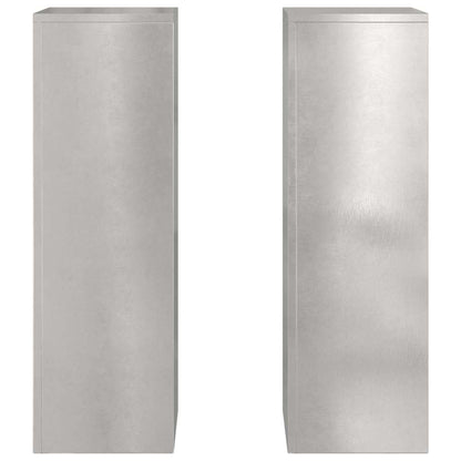 Pflanzenständer 2 pcs Silber 24 x 24 x 75 cm Edelstahl
