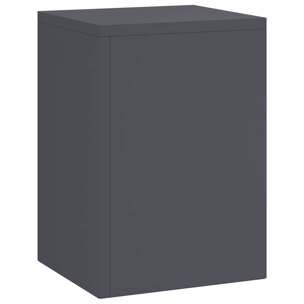 Pflanzenständer 3 pcs Anthrazit 24 x 24 x 75 cm Stahl