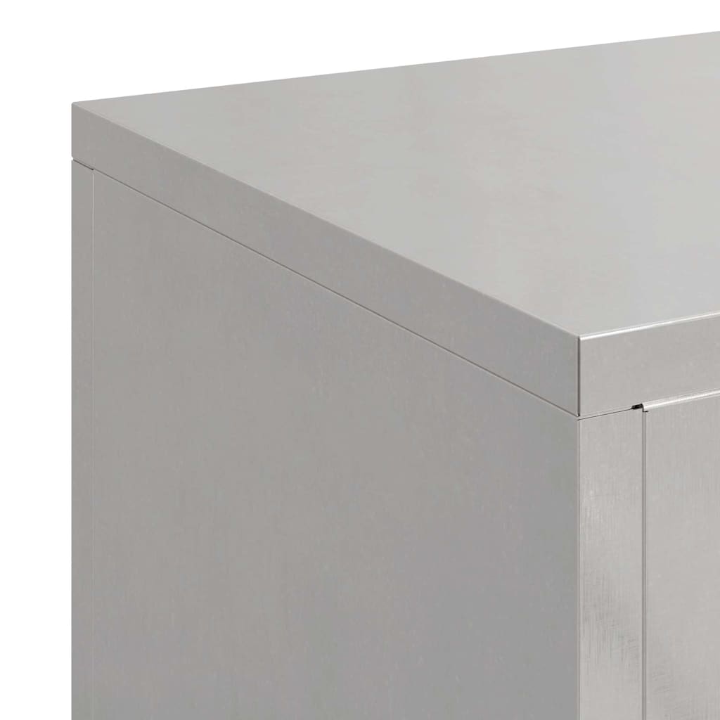 Pflanzenständer 3 pcs Silber 24 x 24 x 75 cm Edelstahl
