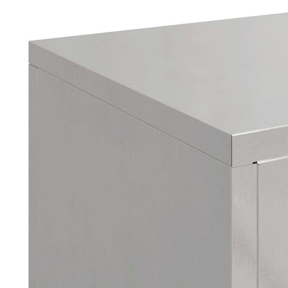 Pflanzenständer 3 pcs Silber 24 x 24 x 75 cm Edelstahl