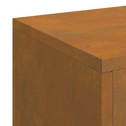 Pflanzenständer 3 pcs Rostig 24 x 24 x 75 cm