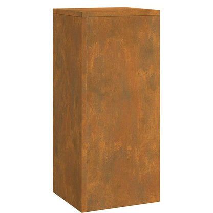Pflanzenständer 3 pcs Rostig 24 x 24 x 75 cm