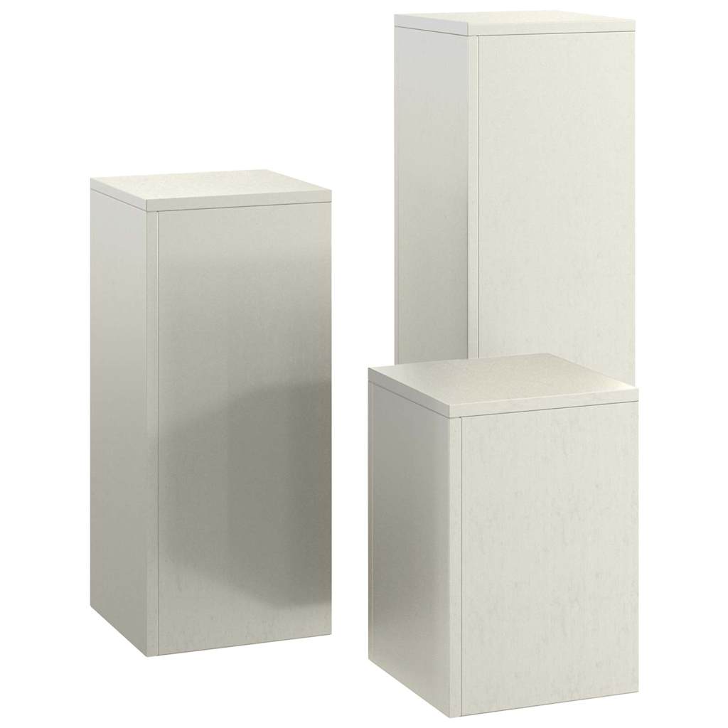 Pflanzenständer 3 pcs Rostig 24 x 24 x 75 cm
