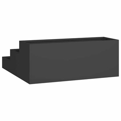 Gartenblumentopf Schwarz 90 x 90 x 35 cm Stahl