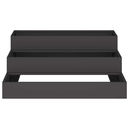 Gartenblumentopf Schwarz 90 x 90 x 35 cm Stahl