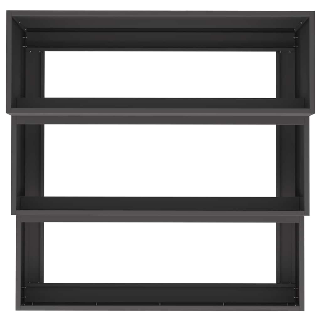 Gartenblumentopf Schwarz 90 x 90 x 35 cm Stahl