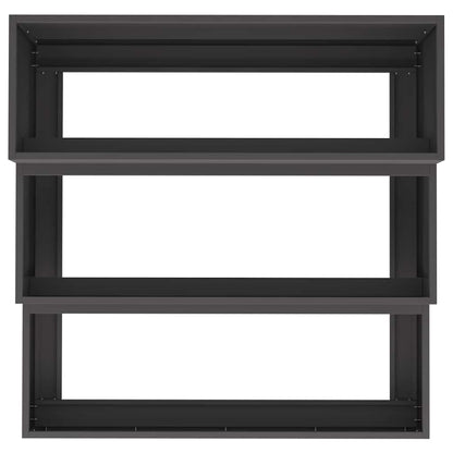 Gartenblumentopf Schwarz 90 x 90 x 35 cm Stahl