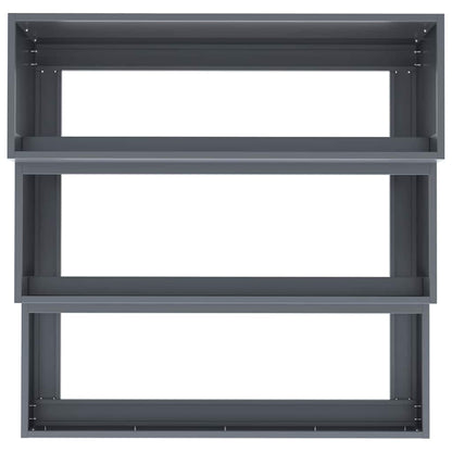 Gartenblumentopf Anthrazit 90 x 90 x 35 cm Stahl
