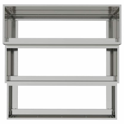 Gartenblumentopf Silber 90 x 90 x 35 cm Verzinkter Stahl