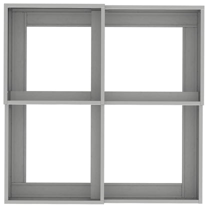 Gartenblumentopf Silber 80 x 80 x 48 cm Edelstahl