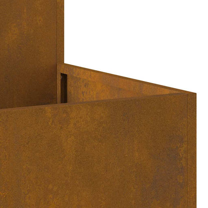 Gartenblumentopf Rostig 80 x 80 x 48 cm