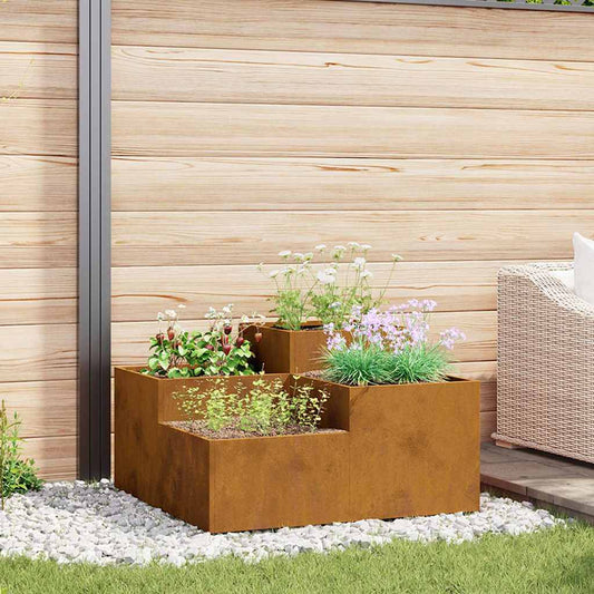 Gartenblumentopf Rostig 100 x 100 x 48 cm