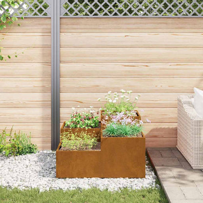 Gartenblumentopf Rostig 80 x 80 x 48 cm