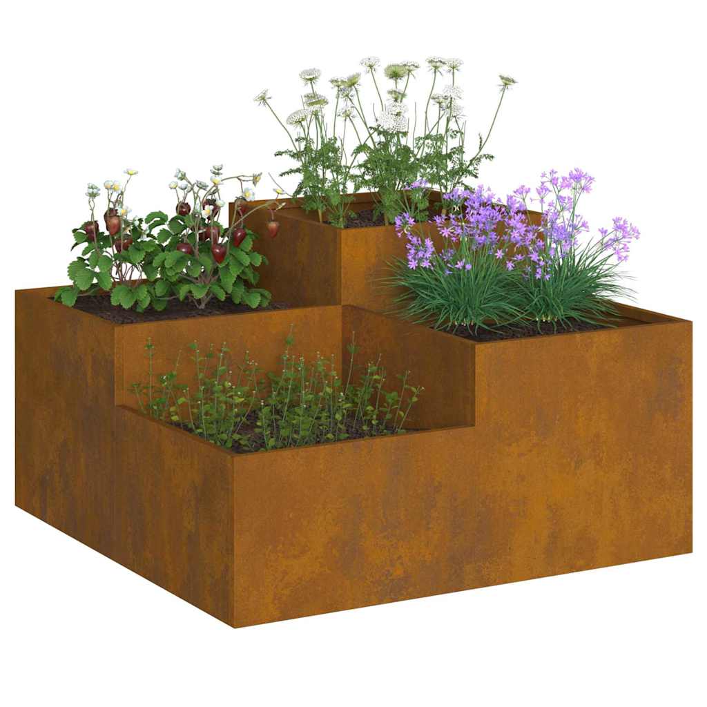 Gartenblumentopf Rostig 80 x 80 x 48 cm