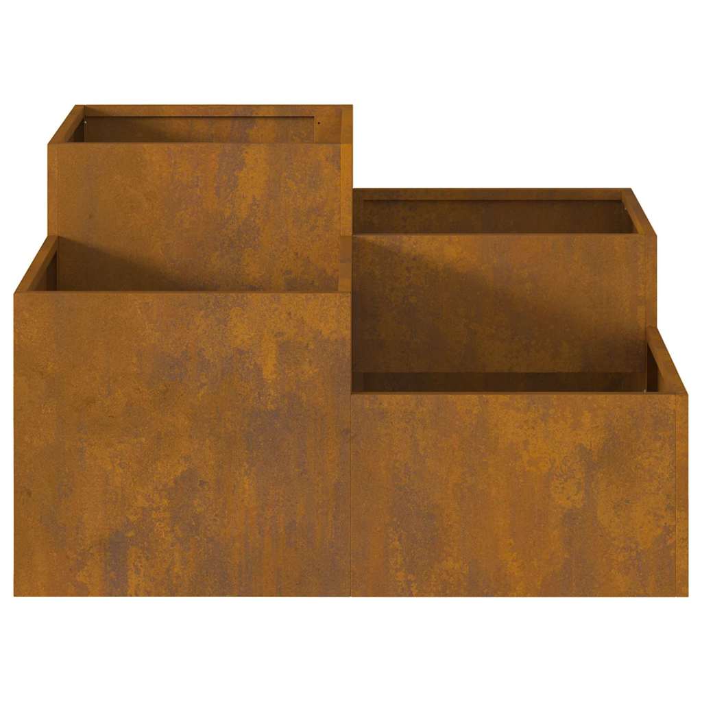 Gartenblumentopf Rostig 80 x 80 x 48 cm