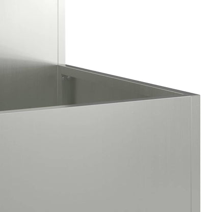 Gartenblumentopf Silber 100 x 100 x 48 cm Verzinkter Stahl