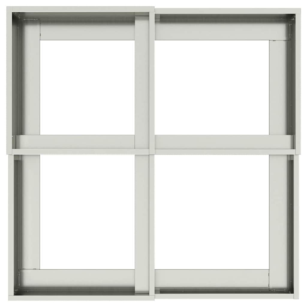 Gartenblumentopf Silber 100 x 100 x 48 cm Verzinkter Stahl