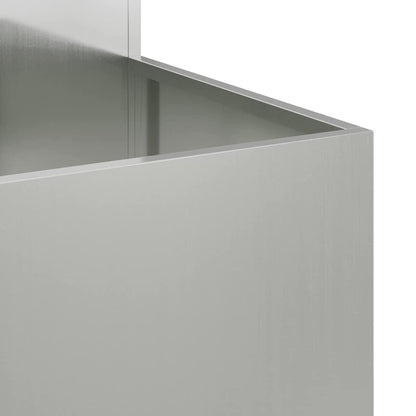 Gartenblumentopf Silber 80 x 80 x 60 cm Verzinkter Stahl