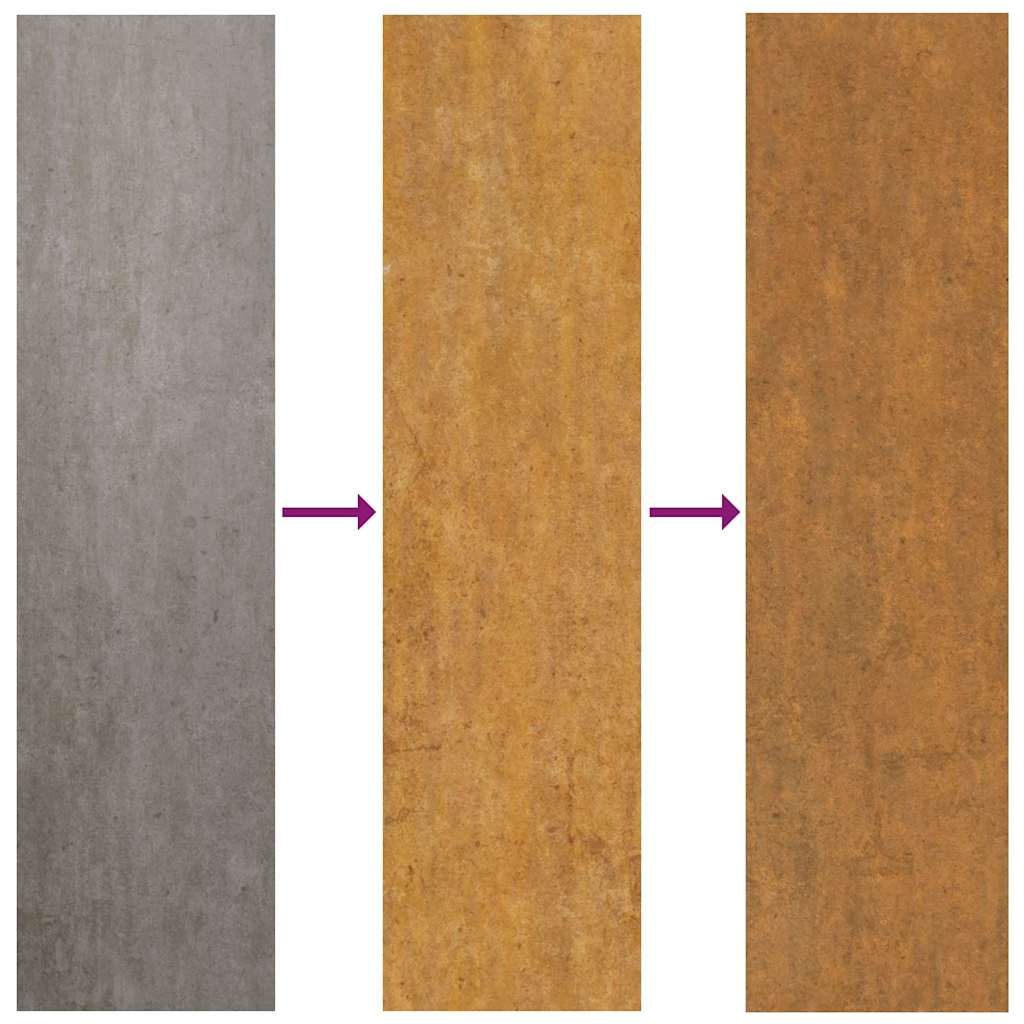 Pflanzenständer 2 pcs Rostig 24 x 24 x 35 cm
