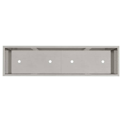 Hochbeet Gartenpflanzer Silber 100 x 26 x 82 cm Edelstahl