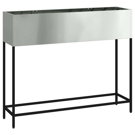 Hochbeet Gartenpflanzer Silber 100 x 26 x 82 cm