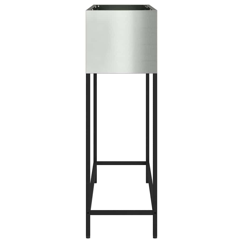 Hochbeet Gartenpflanzer Silber 100 x 26 x 82 cm