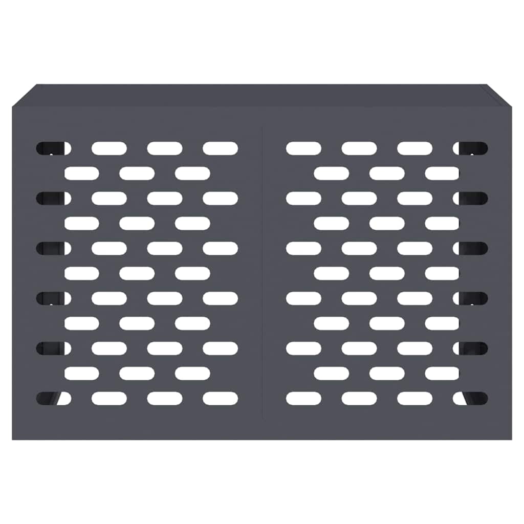 Klimaanlagenabdeckung Anthrazit 90 x 40 x 60 cm Stahl