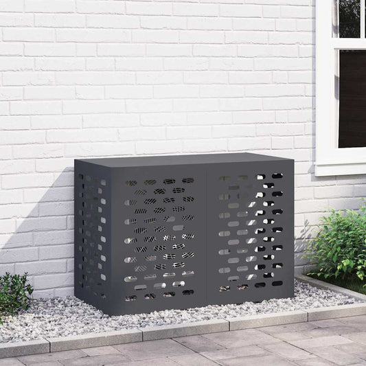 Klimaanlagenabdeckung Anthrazit 100 x 50 x 70 cm Stahl